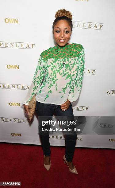 Singer LaTavia Roberson attends "Greenleaf" Season 2 Premiere Party at W Atlanta Midtown on March 13, 2017 in Atlanta, Georgia.