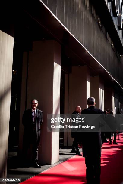 General view ahead of the Dolce&Gabbana Show during Milan Fashion Week Fall/Winter 2017/18 on February 26, 2017 in Milan, Italy.