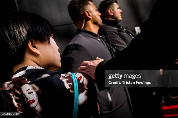 General view ahead of the Dolce&Gabbana Show during Milan Fashion Week Fall/Winter 2017/18 on February 26, 2017 in Milan, Italy.