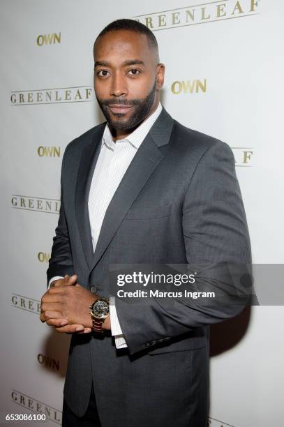 Actor Julian Brittano attends "Greenleaf" season 2 premiere Atlanta screening at SCADshow on March 13, 2017 in Atlanta, Georgia.