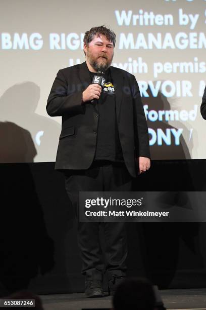 Director Ben Wheatley speaks onstage during the "FREE FIRE" premiere 2017 SXSW Conference and Festivals on March 13, 2017 in Austin, Texas.