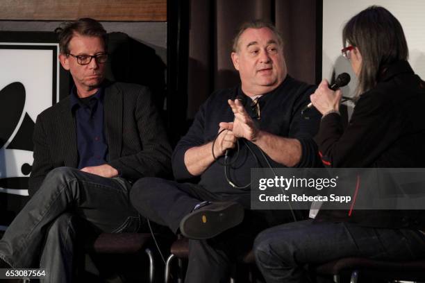 Talent producer/music supervisor Jonathan McHugh and "Sun Records" executive producer Leslie Greif speak with GRAMMY Foundation Vice President Scott...