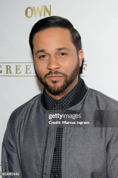 Actor Jason Dirden attends "Greenleaf" season 2 premiere Atlanta screening at SCADshow on March 13, 2017 in Atlanta, Georgia.