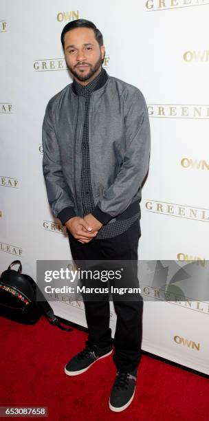 Actor Jason Dirden attends "Greenleaf" season 2 premiere Atlanta screening at SCADshow on March 13, 2017 in Atlanta, Georgia.