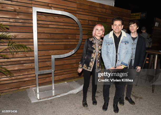 Musicians Crisanta Baker, Matt Lowell and Samuel Stewart of Lo Moon attend Pandora at SXSW 2017 on March 13, 2017 in Austin, Texas.