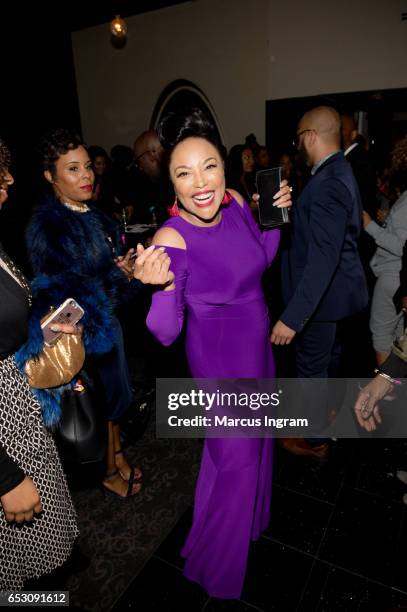 Actress Lynn Whitfield attends "Greenleaf" season 2 premiere Atlanta screening reception at SCADshow on March 13, 2017 in Atlanta, Georgia.