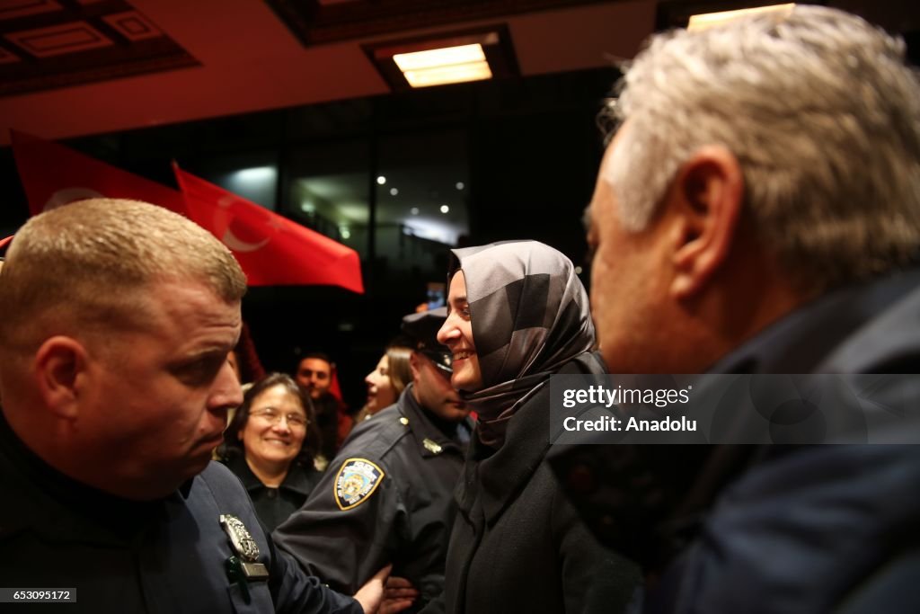 Turkish Family Minister Fatma Betul Sayan Kaya arrives to New York City