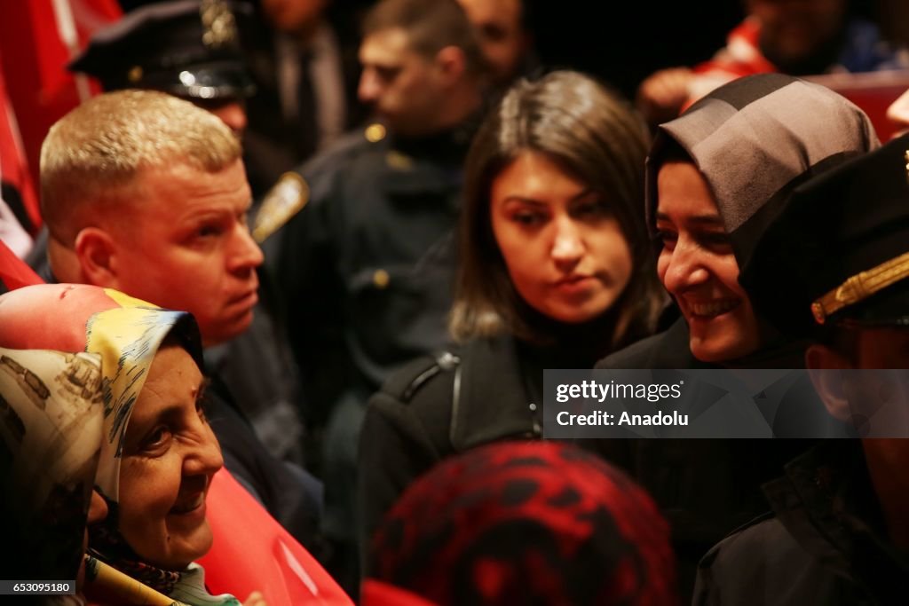 Turkish Family Minister Fatma Betul Sayan Kaya arrives to New York City