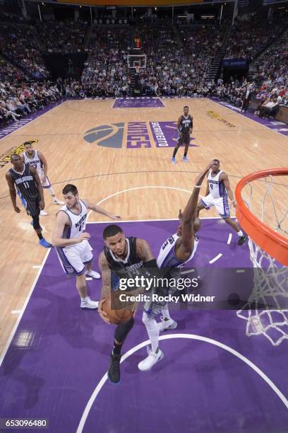 Augustin of the Orlando Magic shoots the ball against the Sacramento Kings on March 13, 2017 at Golden 1 Center in Sacramento, California. NOTE TO...