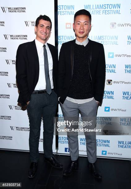 Danny Sharon and Jason Kim attend the 2017 Williamstown Theatre Festival Benefit at TAO Downtown on March 13, 2017 in New York City.