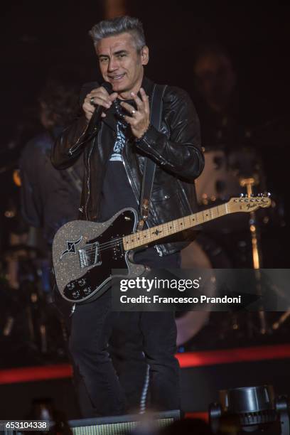 Luciano Ligabue Performs at Mediolanum Forum on March 13, 2017 in Milan, Italy.