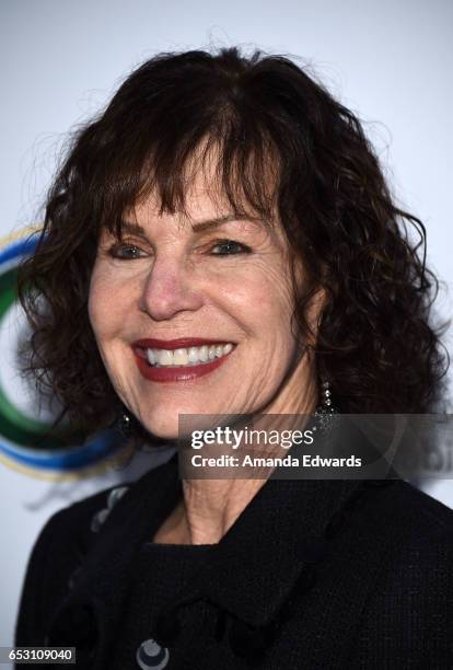 Lori Anne Hackel arrives at the UCLA Institute of the Environment and Sustainability Innovators for a Healthy Planet celebration on March 13, 2017 in...