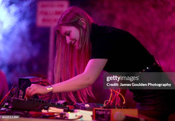 Pharmakon performs onstage at Moogfest during 2017 SXSW Conference and Festivals at Cheer Up Charlie's on March 13, 2017 in Austin, Texas.