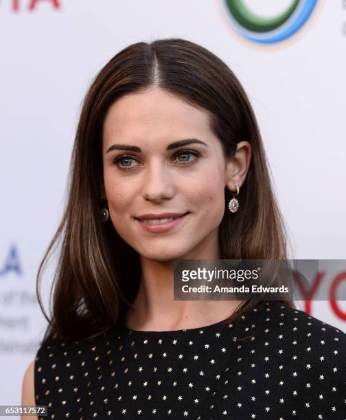 Actress Lyndsy Fonseca arrives at the UCLA Institute of the Environment and Sustainability Innovators for a Healthy Planet celebration on March 13,...