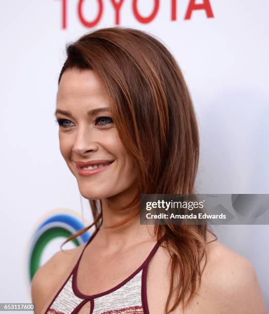 Actress Scottie Thompson arrives at the UCLA Institute of the Environment and Sustainability Innovators for a Healthy Planet celebration on March 13,...