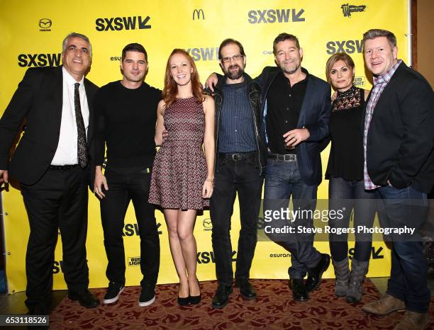 Cast and crew attend the premiere of "Mayhem" during 2017 SXSW Conference and Festivals at Alamo Ritz on March 13, 2017 in Austin, Texas.