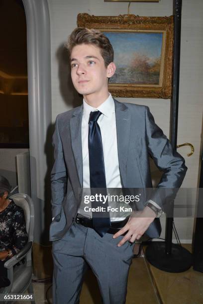 Leonard Trierweiler attends William Arlotti Show at Hotel Lancaster Hosted by Domaine de La Croix wines on March 13, 2017 in Paris, France.