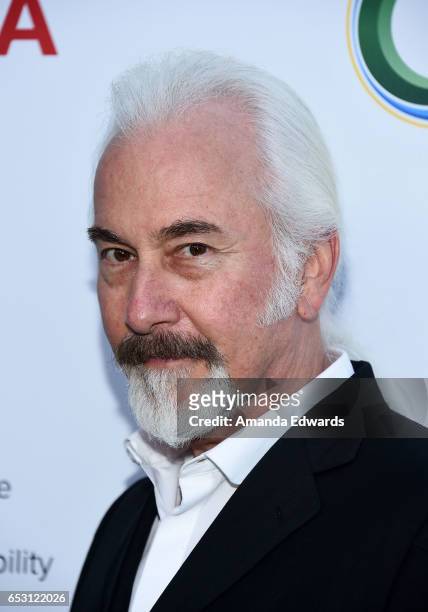Makeup artist Rick Baker arrives at the UCLA Institute of the Environment and Sustainability Innovators for a Healthy Planet celebration on March 13,...