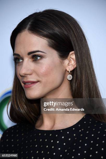 Actress Lyndsy Fonseca arrives at the UCLA Institute of the Environment and Sustainability Innovators for a Healthy Planet celebration on March 13,...