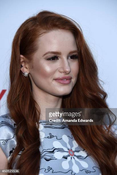Actress Madelaine Petsch arrives at the UCLA Institute of the Environment and Sustainability Innovators for a Healthy Planet celebration on March 13,...