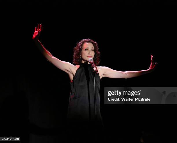 Bebe Neuwirth performing at the Vineyard Theatre 2017 Gala at the Edison Ballroom on March 13, 2017 in New York City.