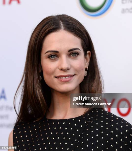 Actress Lyndsy Fonseca arrives at the UCLA Institute of the Environment and Sustainability Innovators for a Healthy Planet celebration on March 13,...