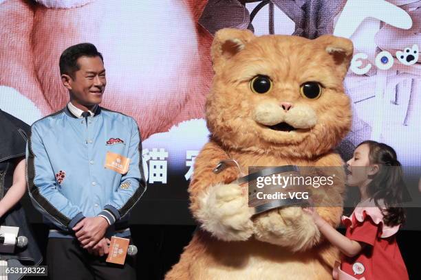 Actor Louis Koo attends emperor motions pictures press conference as part of Hong Kong International Film and TV Market on March 14, 2017 in Hong...