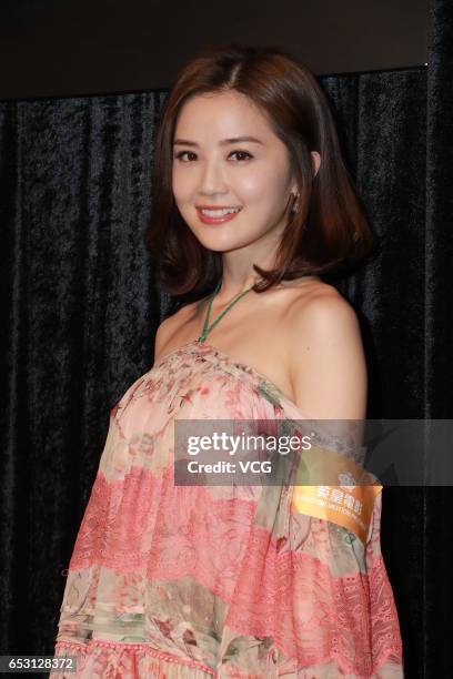 Actress and singer Charlene Choi attends emperor motions pictures press conference as part of Hong Kong International Film and TV Market on March 14,...