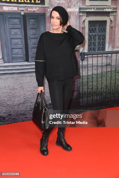 German actress Anouschka Renzi attends the 'Charite' Berlin Premiere on March 13, 2017 in Berlin, Germany.