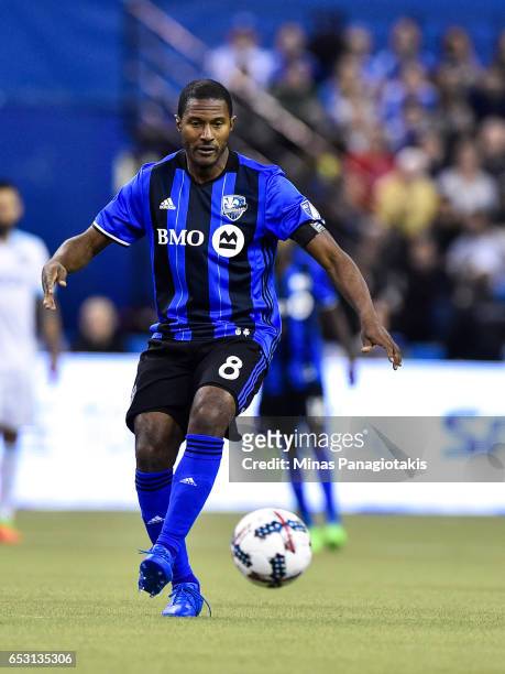 March 11: Patrice Bernier of the Montreal Impact plays the ball during the MLS game against the Seattle Sounders FC at Olympic Stadium on March 11,...