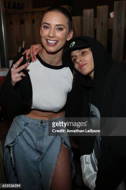 Julz Goddard and 070 Shake attend the NYLON And The Hulu Original The Handmaid's Tale Celebrate SXSTYLE At #TwitterHouse at Bar 96 on March 14, 2017...