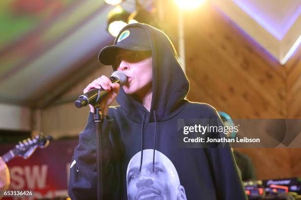 Shake performs at the NYLON And The Hulu Original The Handmaid's Tale Celebrate SXSTYLE At #TwitterHouse at Bar 96 on March 13, 2017 in Austin, Texas.