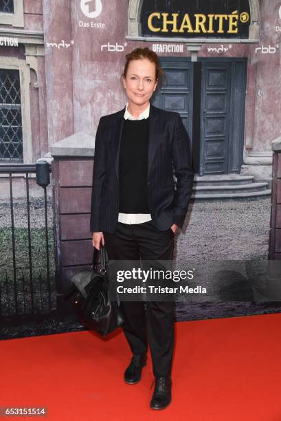 German actress Claudia Michelsen attends the 'Charite' Berlin Premiere on March 13, 2017 in Berlin, Germany.