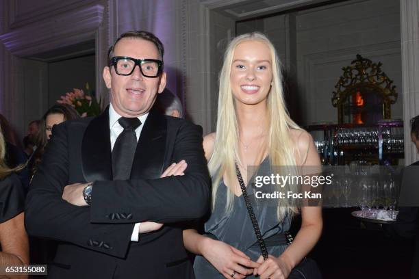 Thomas Leclercq and Nicoline Leclercq attend 'La Recherche en Physiologie' Charity Gala at Four Seasons Hotel George V on March 13, 2017 in Paris,...