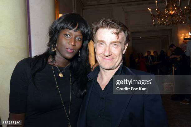 Gina Fremont and Thierry Fremont attend 'La Recherche en Physiologie' Charity Gala at Four Seasons Hotel George V on March 13, 2017 in Paris, France.