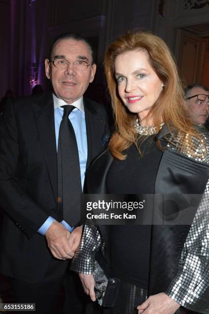 Michel Corbiere and Cyrielle Clair attend 'La Recherche en Physiologie' Charity Gala at Four Seasons Hotel George V on March 13, 2017 in Paris,...