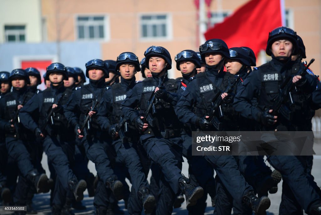 CHINA-POLICE-DRILL