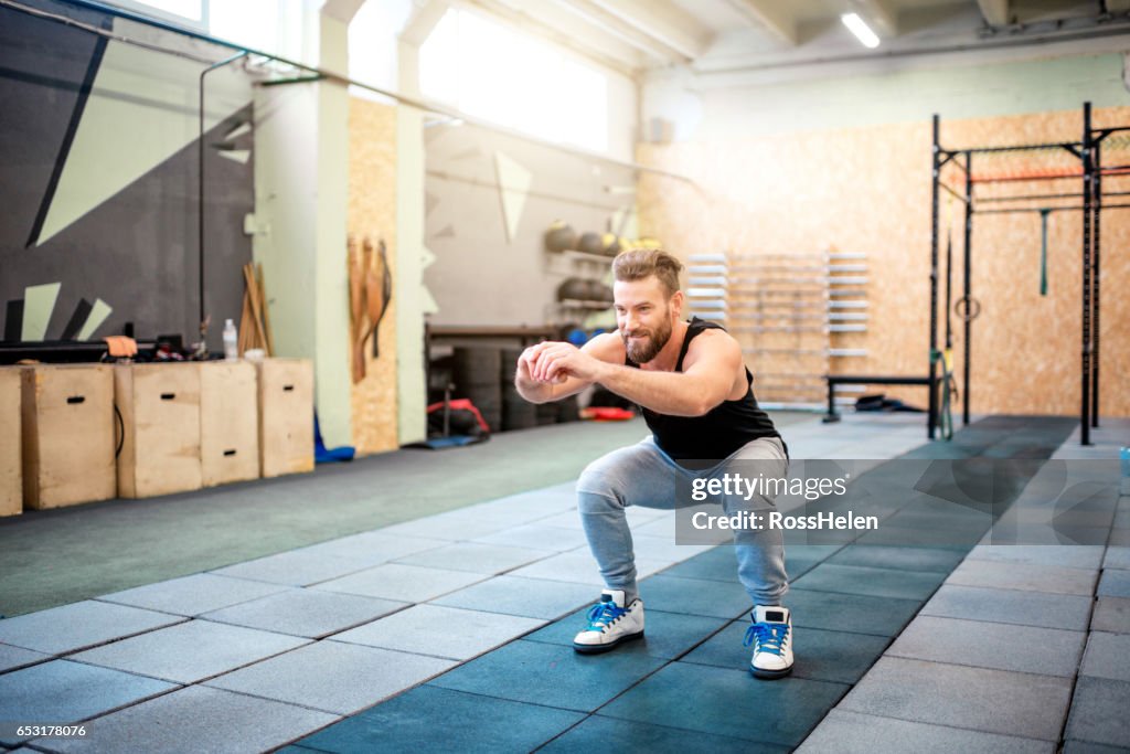 Workout in the gym