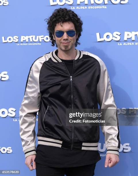 Pablo Ibanez attends a photocall for 'Smurfs: The Lost Village' at Casa Club on March 14, 2017 in Madrid, Spain.
