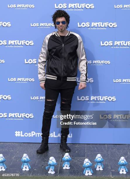 Pablo Ibanez attends a photocall for 'Smurfs: The Lost Village' at Casa Club on March 14, 2017 in Madrid, Spain.