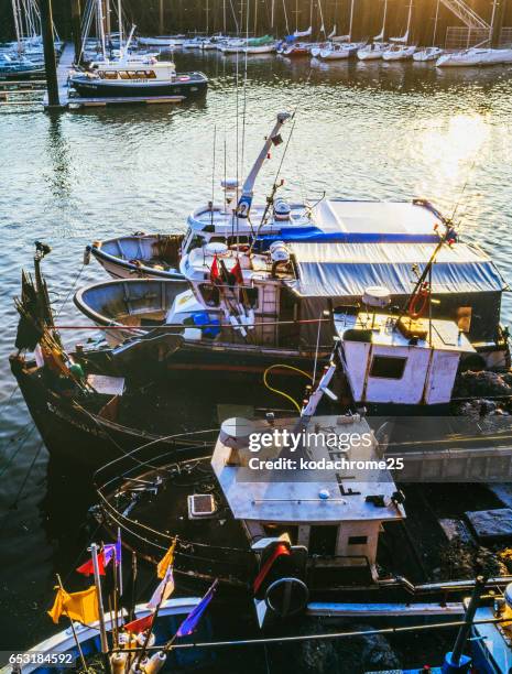 visserij - boulogne sur mer stockfoto's en -beelden