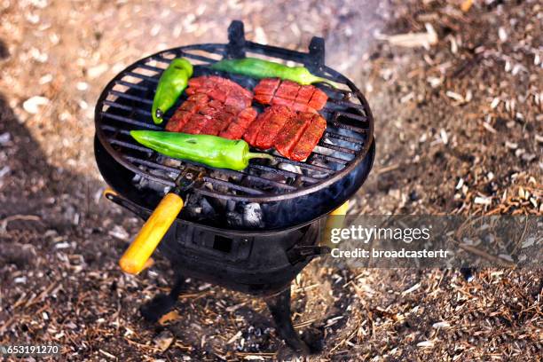 barbecue - funny rooster stockfoto's en -beelden