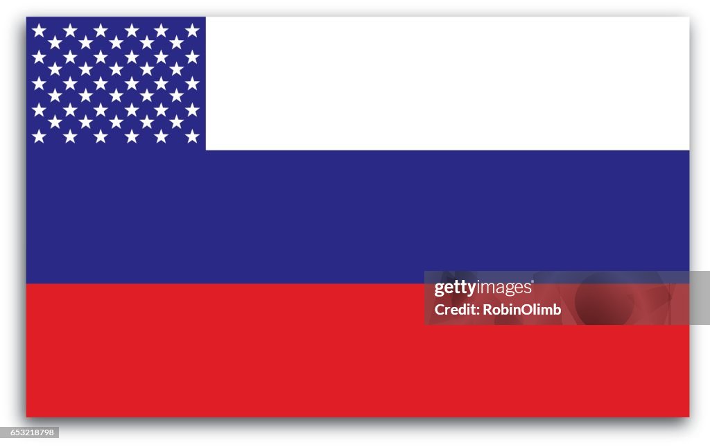 Russian American Flag