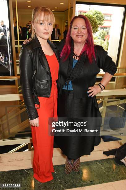 Ciara Charteris and Beatie Edney attend the TRIC Awards 2017 at The Grosvenor House Hotel on March 14, 2017 in London, England.