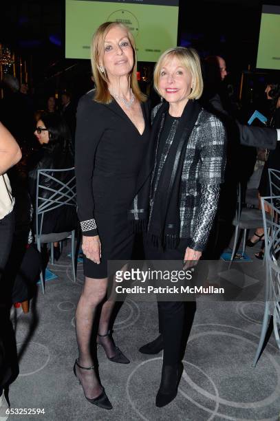 Marjorie Baldinger and Barbara Lane attend the Guild Hall Academy of the Arts Achievement Awards & Benefit Dinner at The Rainbow Room on March 13,...