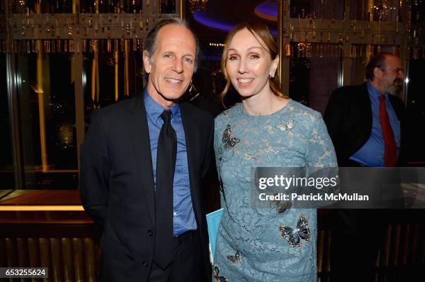Michael Halsband and Andrea Grover attend the Guild Hall Academy of the Arts Achievement Awards & Benefit Dinner at The Rainbow Room on March 13,...