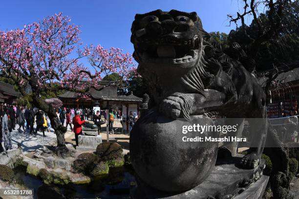 General view of the Dazaifu Tenmangu Shrine on March 11, 2017 in Dazaifu, Fukuoka, Japan.