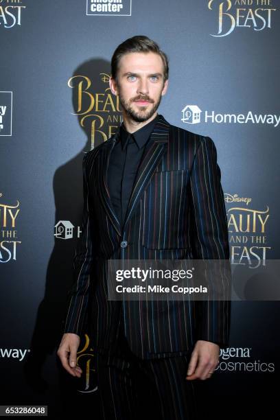 Actor Dan Stevens attends the "Beauty And The Beast" New York screening at Alice Tully Hall at Lincoln Center on March 13, 2017 in New York City.