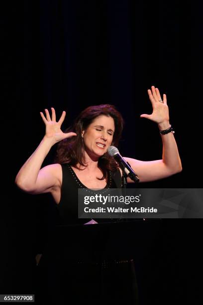 Stephanie J. Block performing at the Vineyard Theatre 2017 Gala at the Edison Ballroom on March 14, 2017 in New York City.