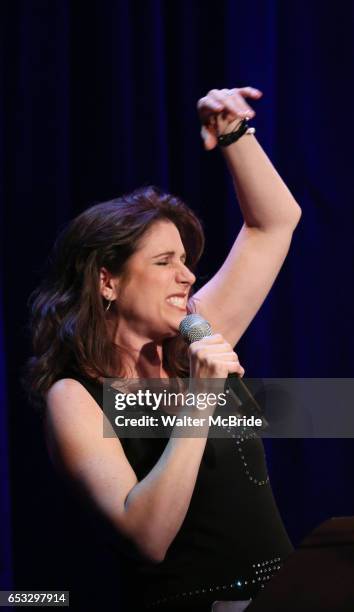 Stephanie J. Block performing at the Vineyard Theatre 2017 Gala at the Edison Ballroom on March 14, 2017 in New York City.